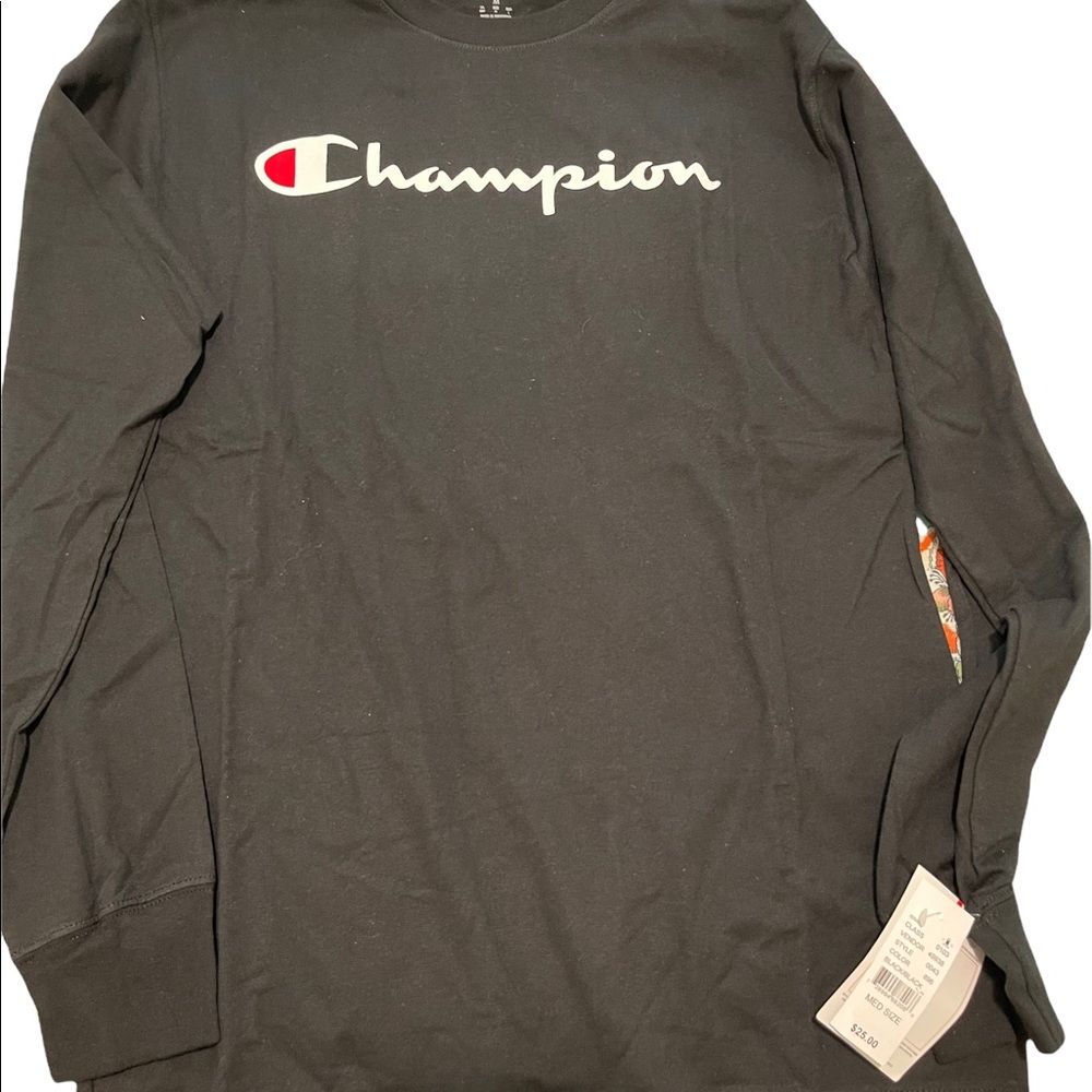 Champion Long sleeve, black, NEVER WORN